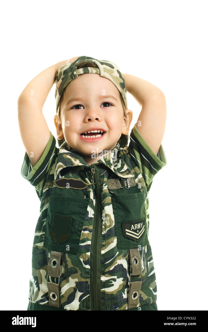 Small boy in military uniform hi res stock photography and images Alamy