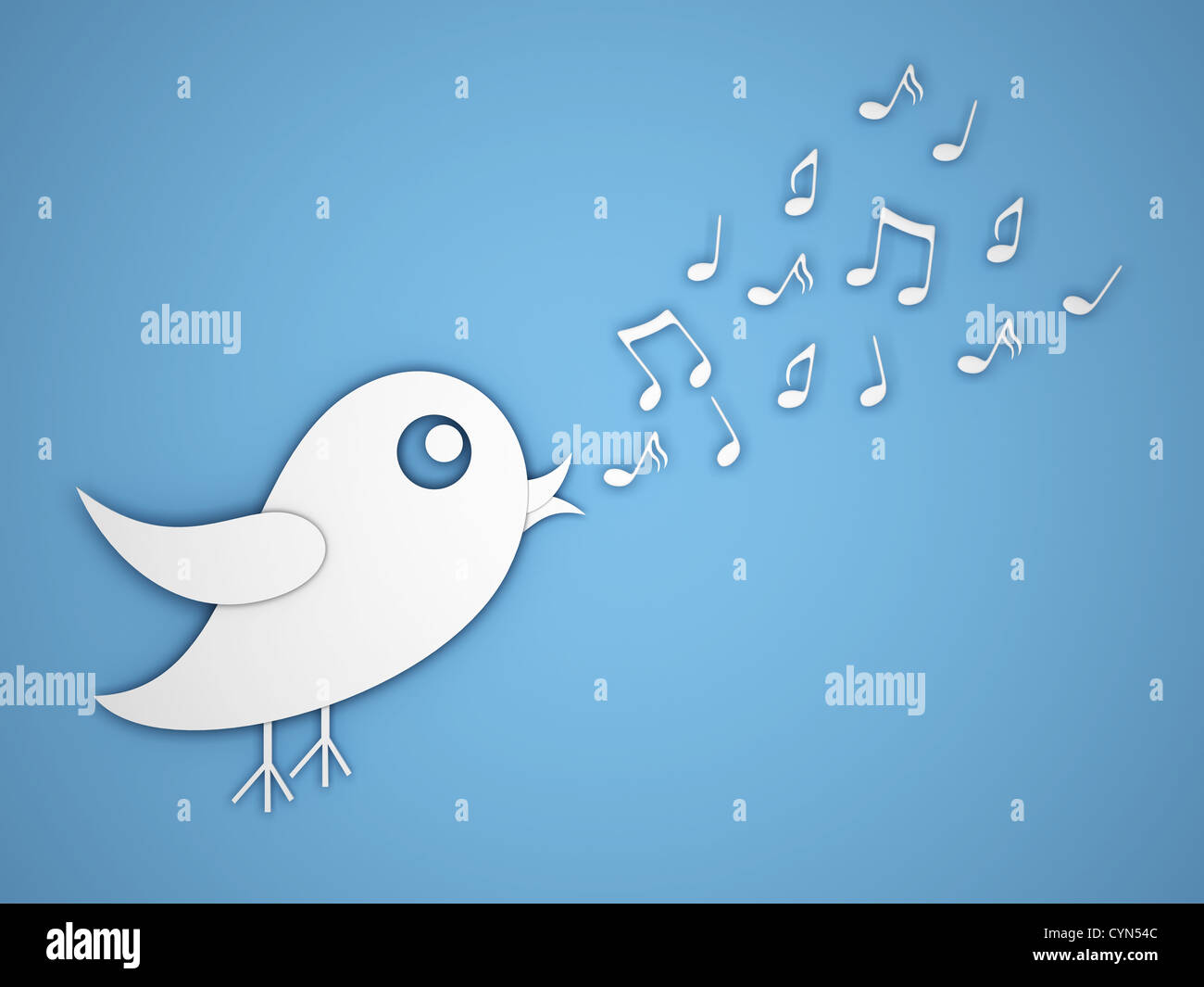 Cartoon singing bird hi-res stock photography and images - Alamy