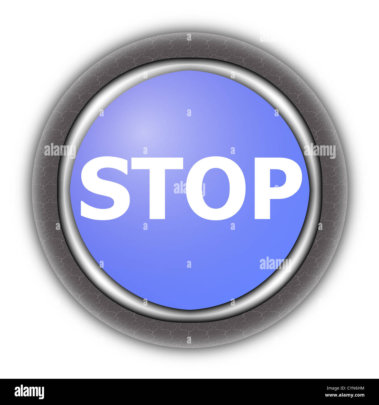 Select Stop stop button isolated on a white background Stock Photo - Alamy