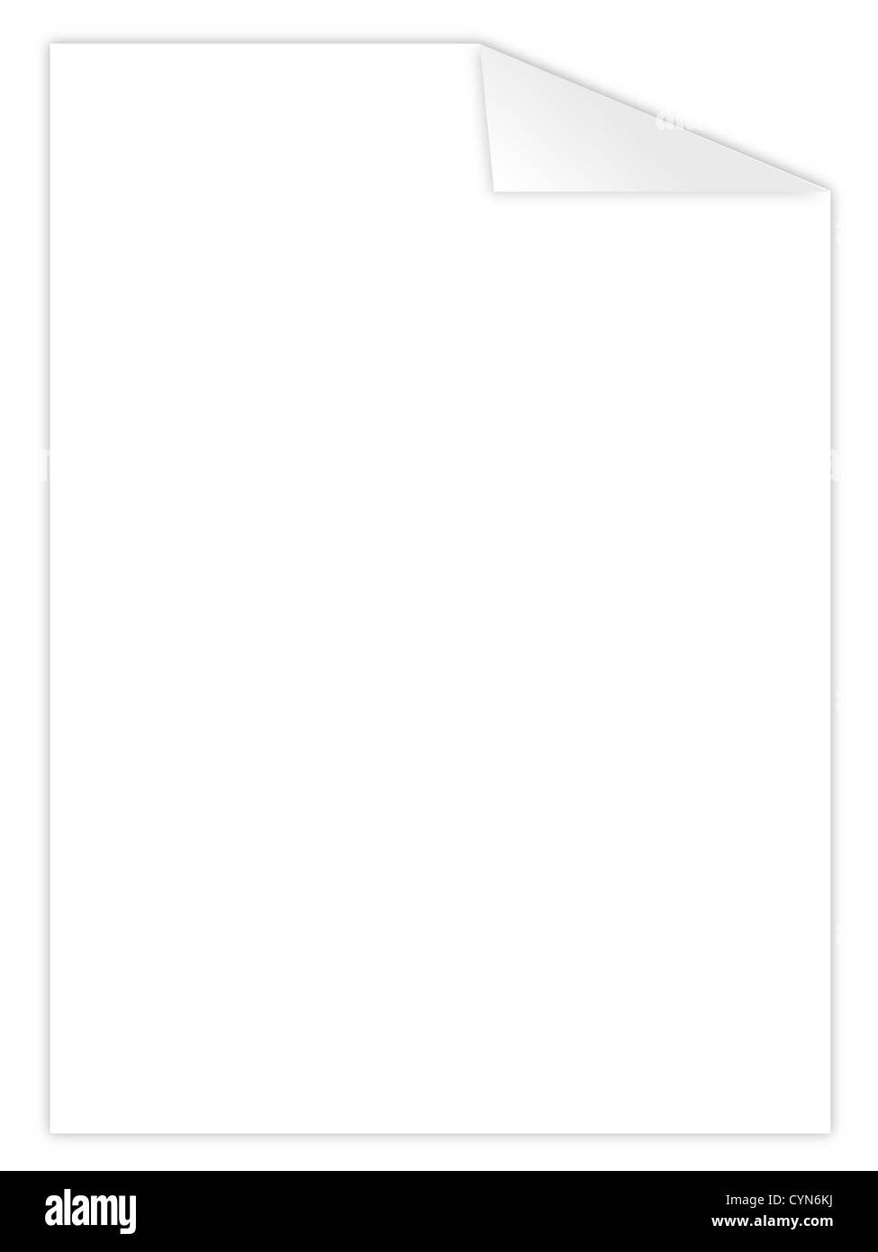 blank sheet of paper with empty copyspace for text Stock Photo Alamy