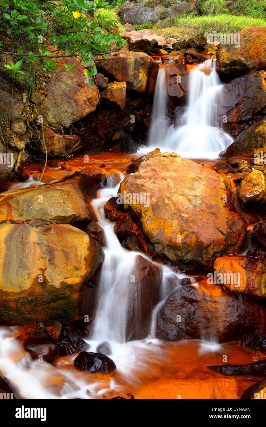 golden waterfall in Taiwan Stock Photo - Alamy