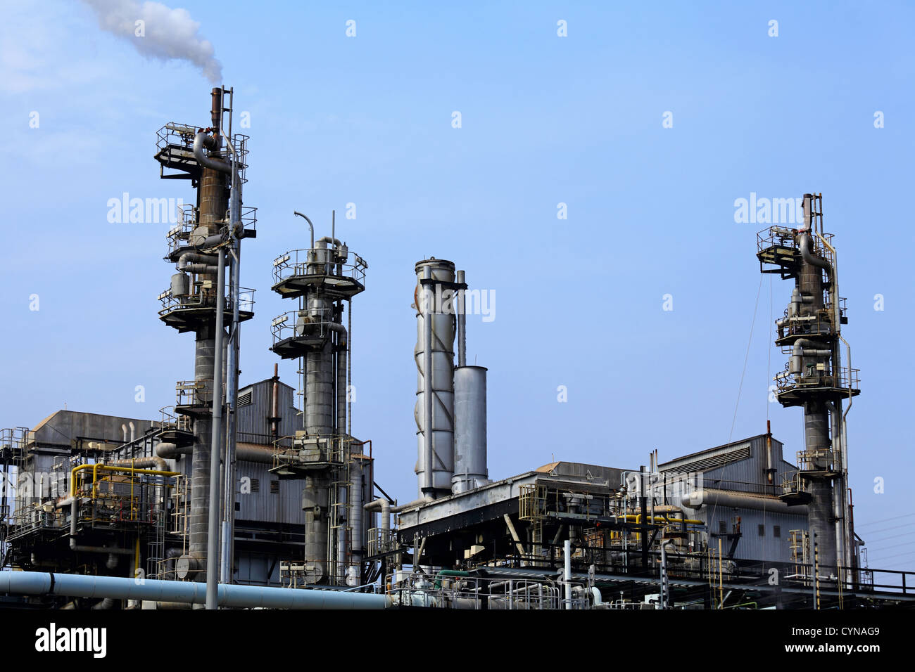 gas processing plant Stock Photo