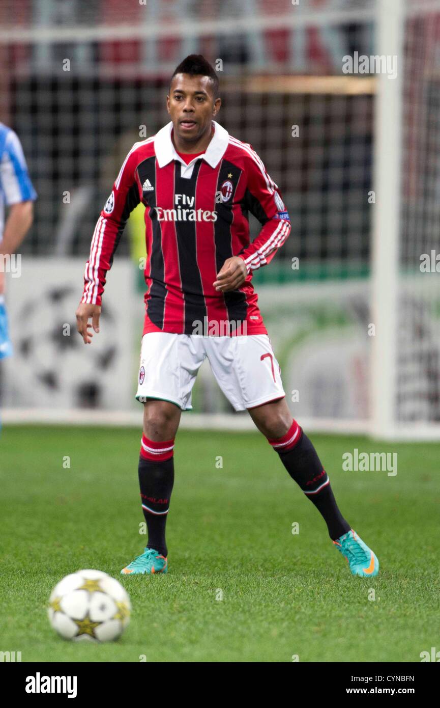 Villain lommeregner Takke Robinho (Milan), NOVEMBER 6, 2012 - Football / Soccer : UEFA Champions  League group C match between AC Milan 1-1 Malaga CF at Stadio Giuseppe  Meazza in Milan, Italy. (Photo by Maurizio Borsari/AFLO) [0855] Stock Photo  - Alamy