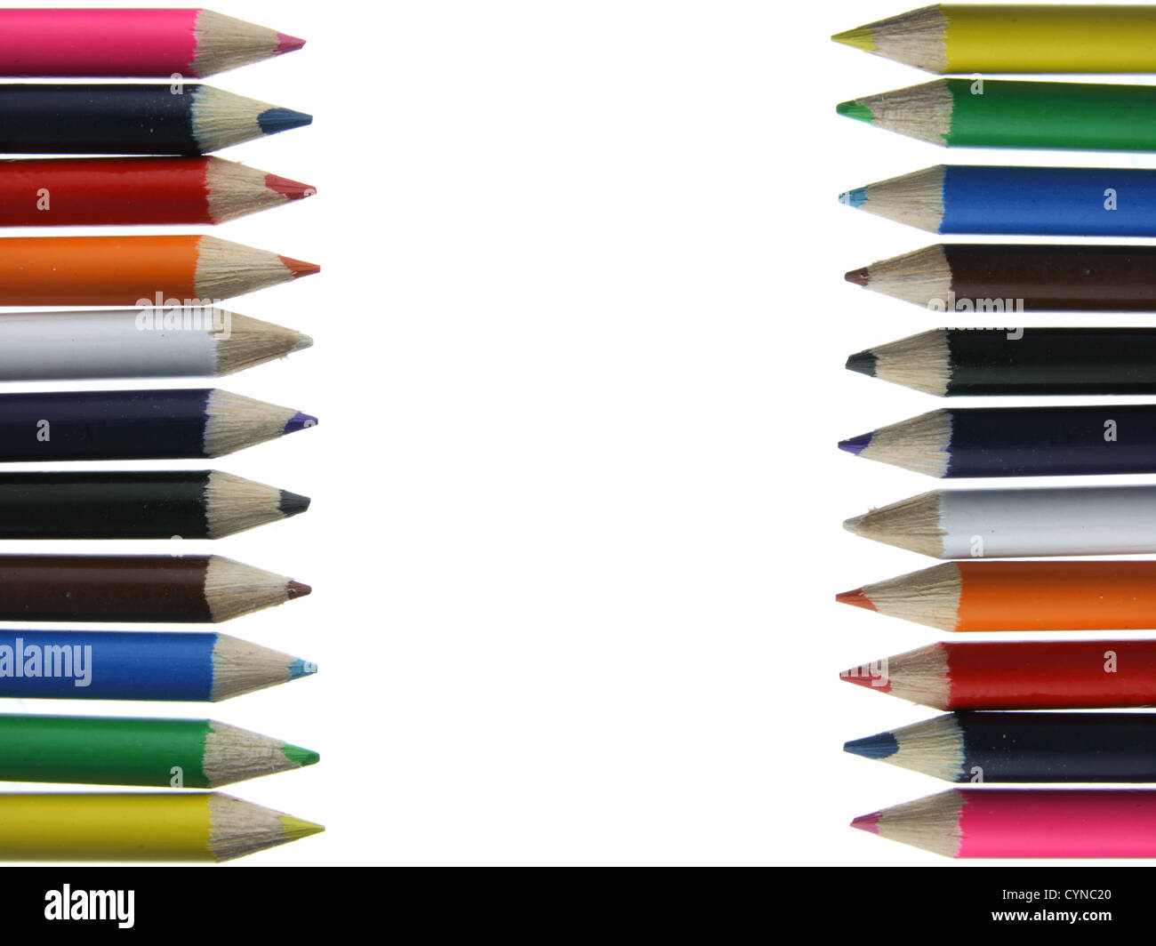 Colored pencils crayons chalks Stock Photo Alamy