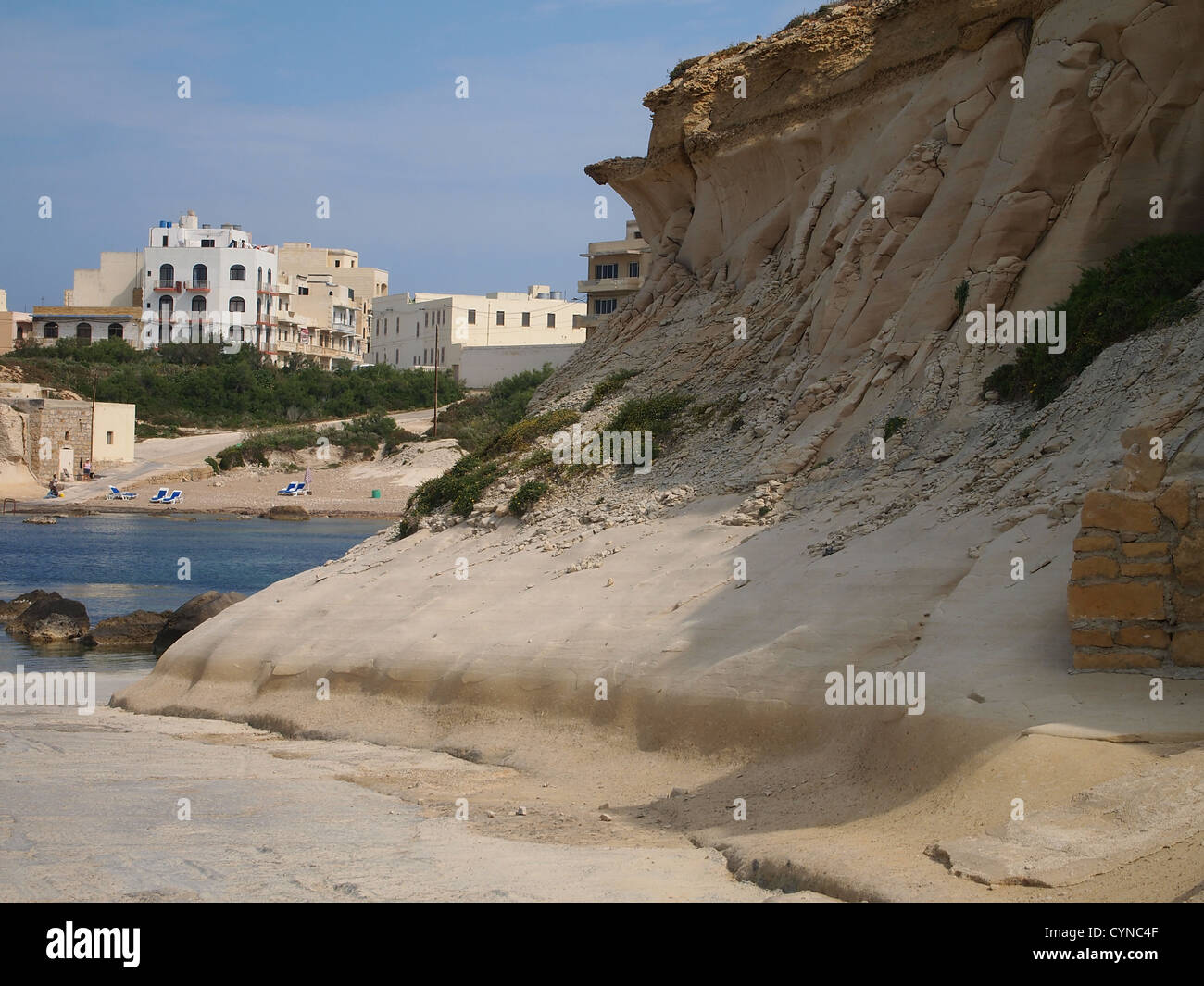 Nice view at a hotel in a cove Stock Photo