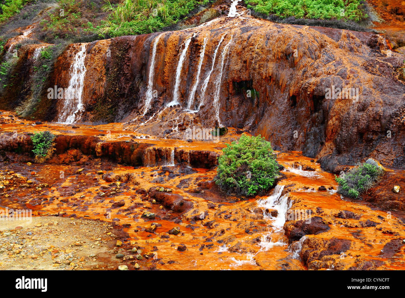 golden waterfall in taiwan Stock Photo - Alamy