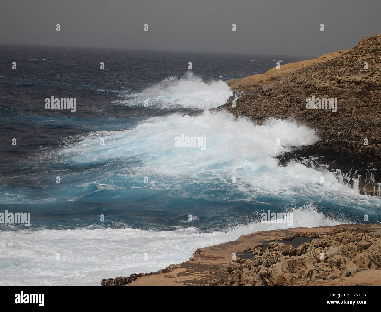 Wavy Fishy A wavy sea Stock Photo - Alamy
