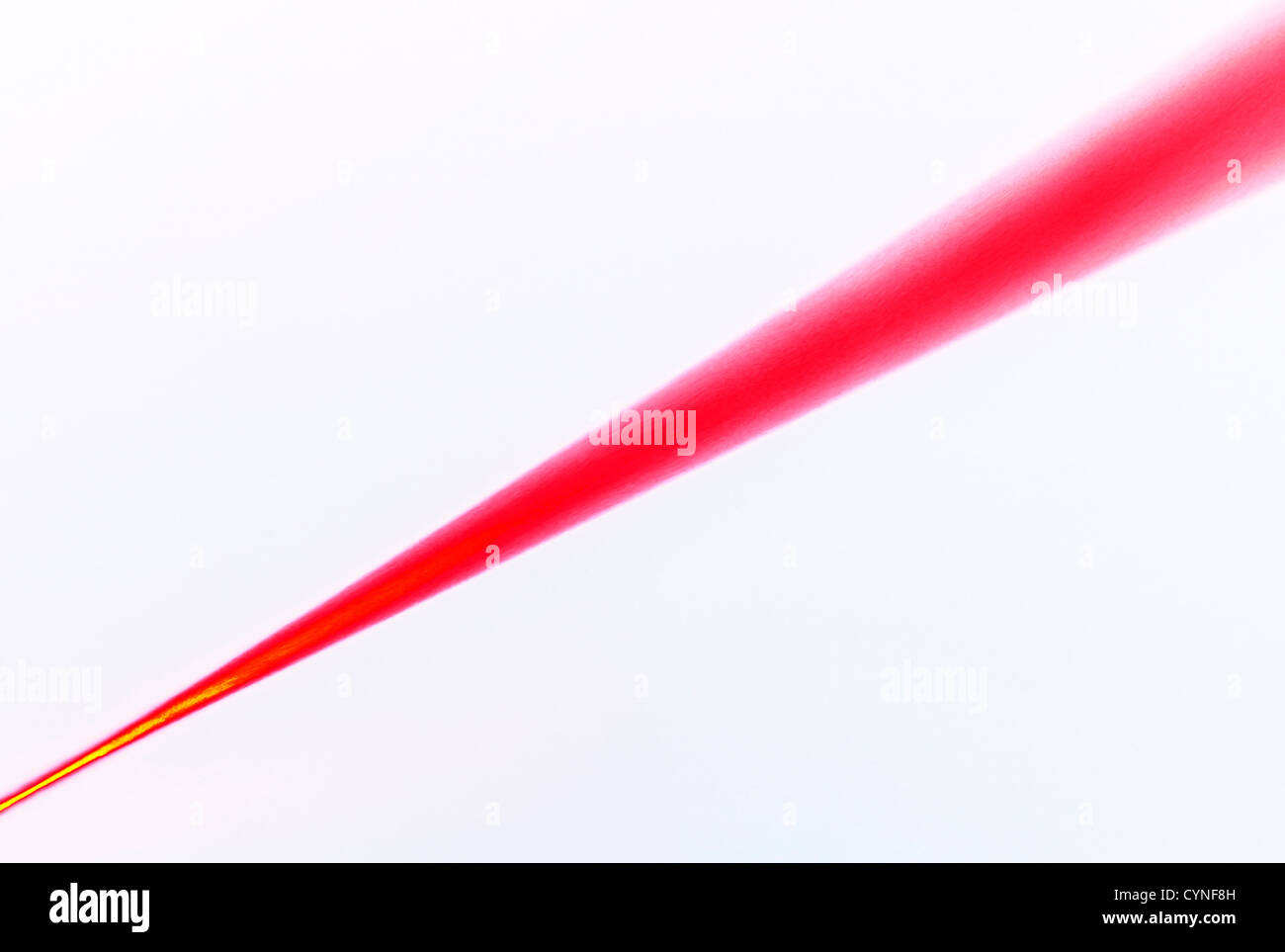 Red laser beam Stock Photo