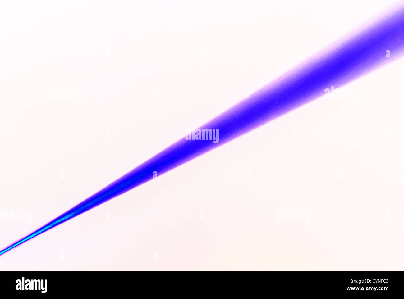 Blue laser beam Stock Photo