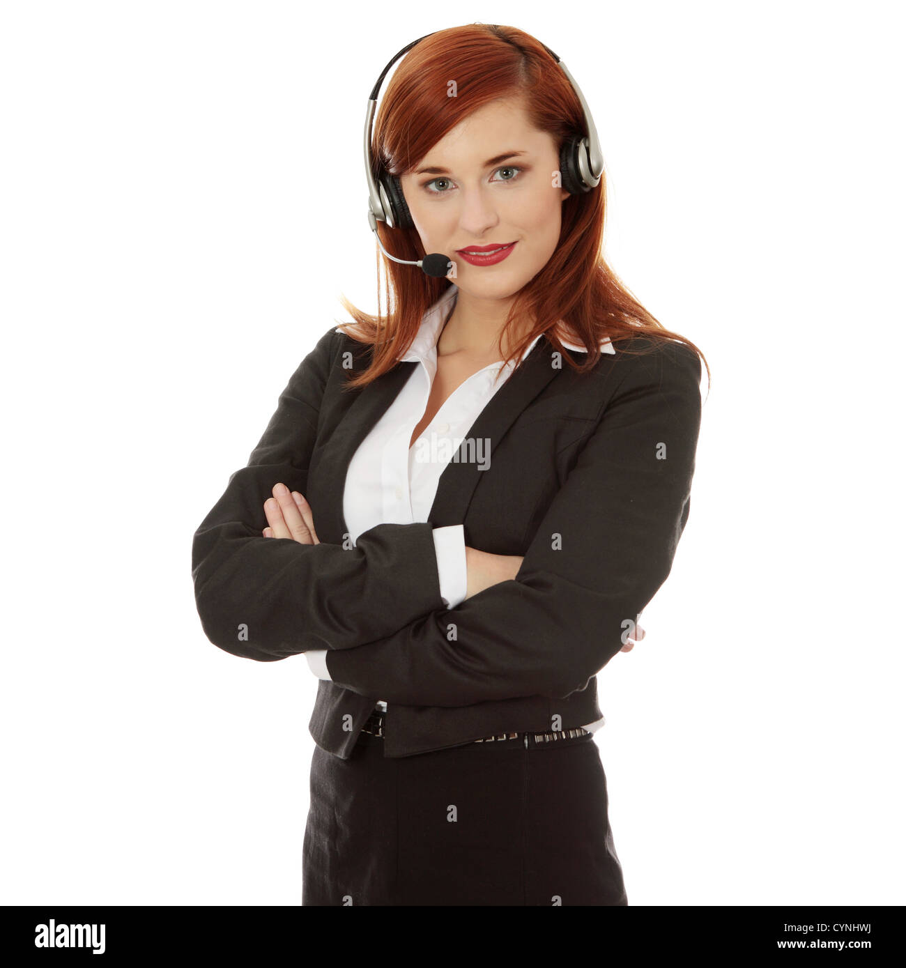 Call center woman Stock Photo - Alamy