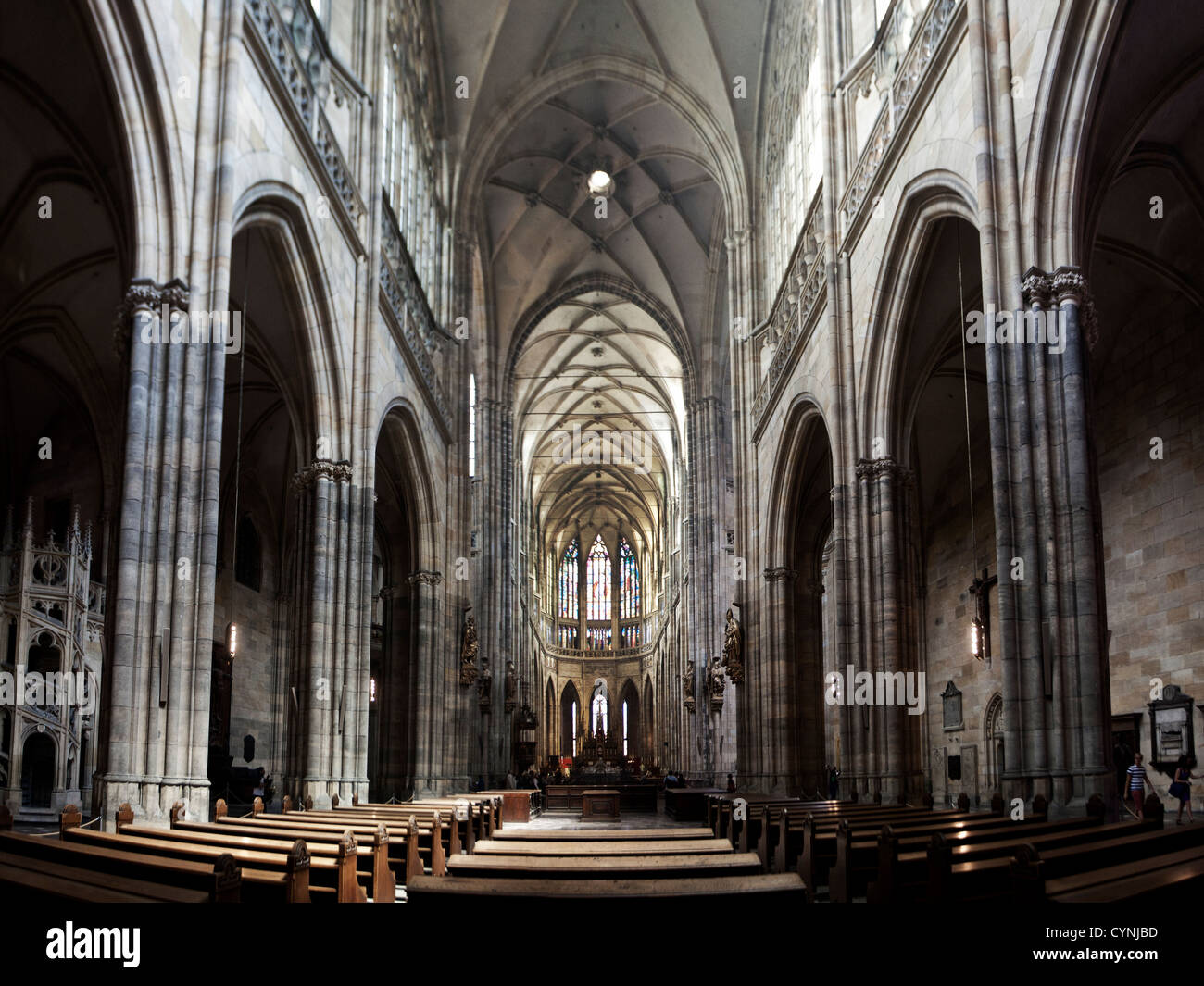 St. vitus cathedral interior hi-res stock photography and images - Alamy
