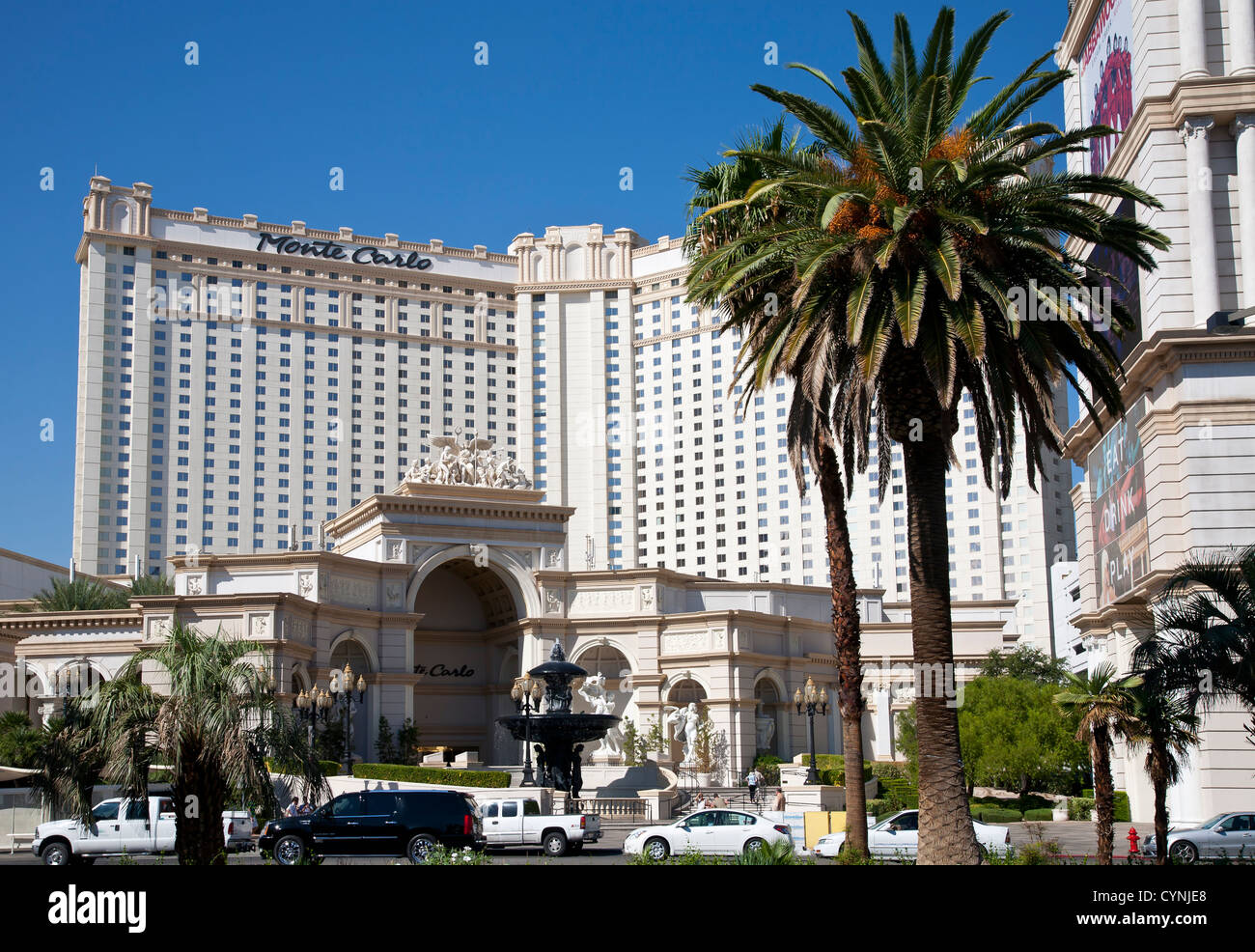 Monti Carlo Hotel, Vegas Stock Photo