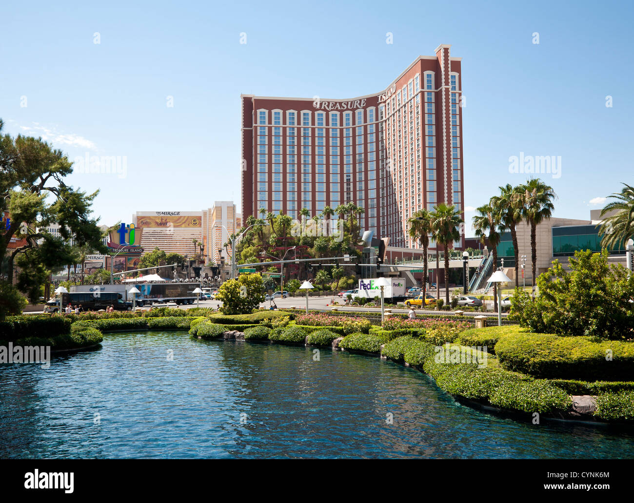 Treasure Island Hotel, Vegas Stock Photo