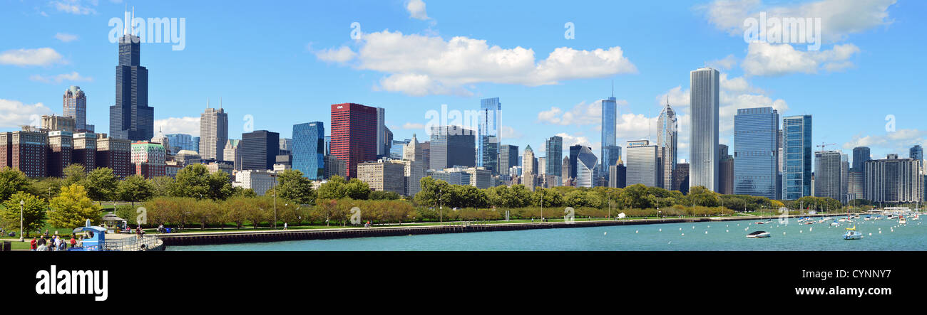 Chicago panoramic hi-res stock photography and images - Alamy
