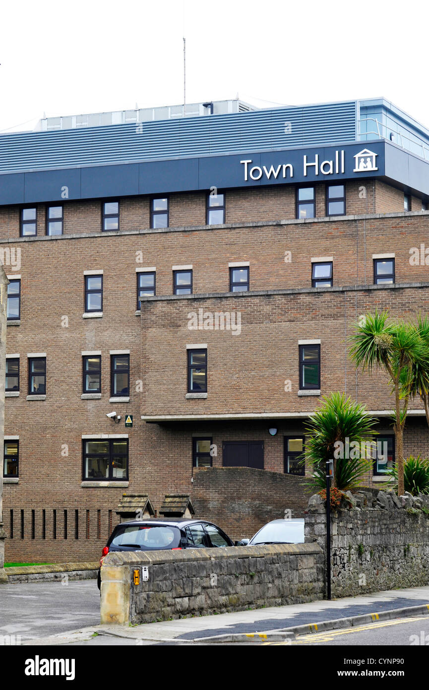 Weston Super Mare Town Hall Stock Photo Alamy