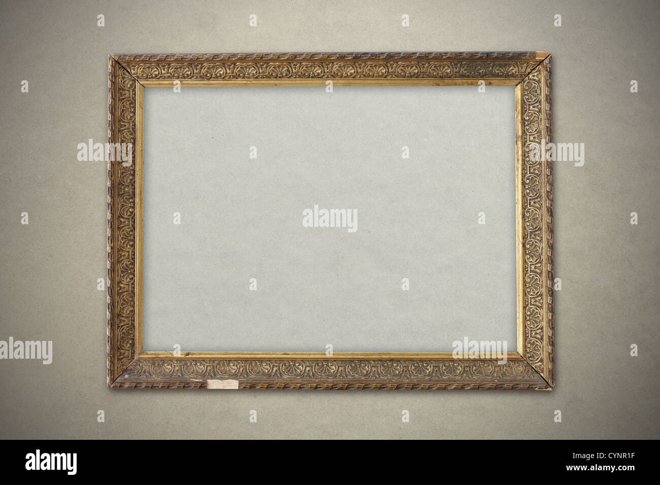 old picture frame, gold plated Stock Photo