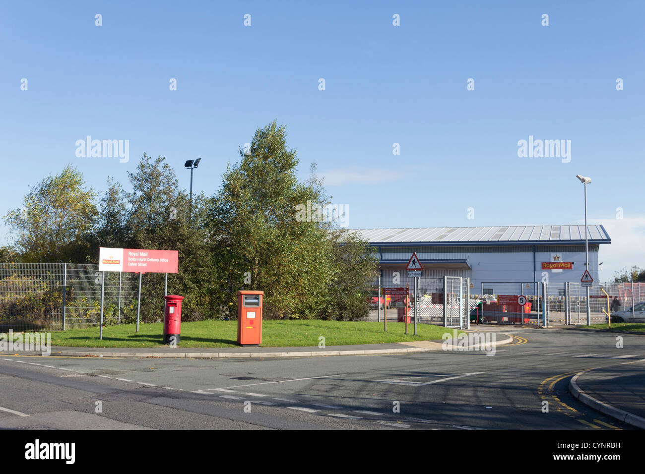 Royal Mail Bolton North main delivery office on Calvin Street, Bolton