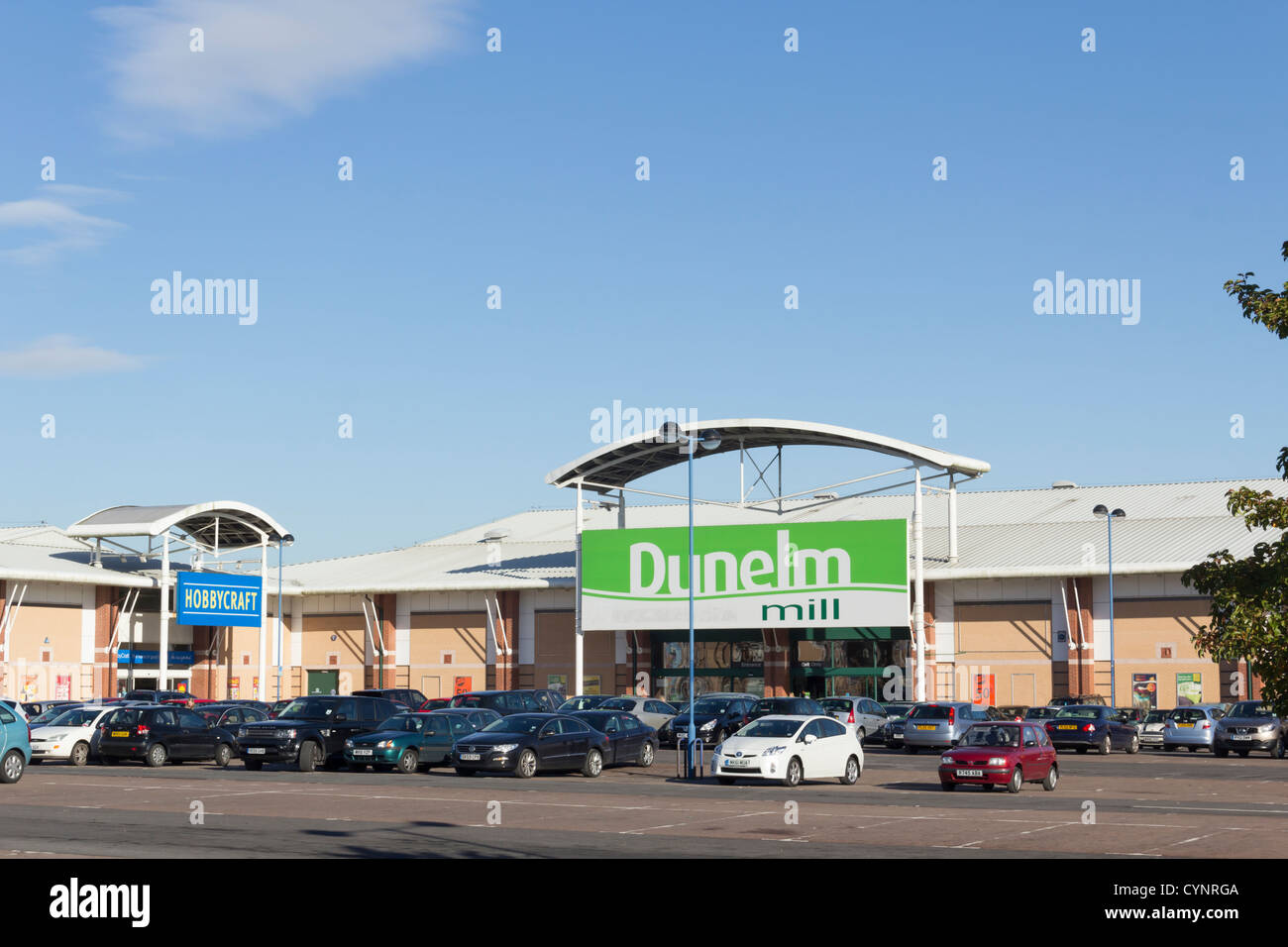 Hobby craft and Dunelm Mill at Bolton Gate retail park, Turton Street