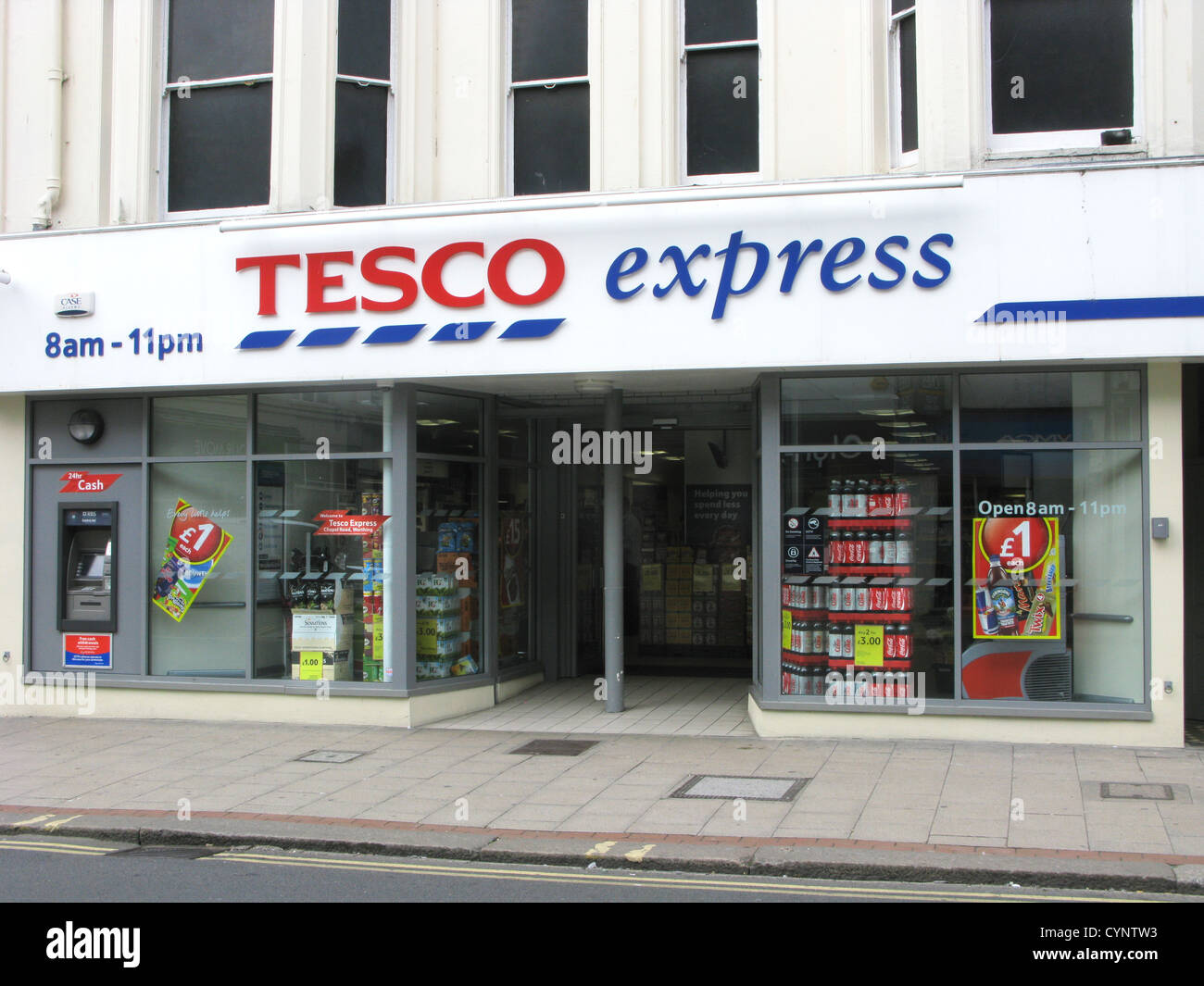 Tesco Express food retail shop Worthing West Sussex UK Stock Photo