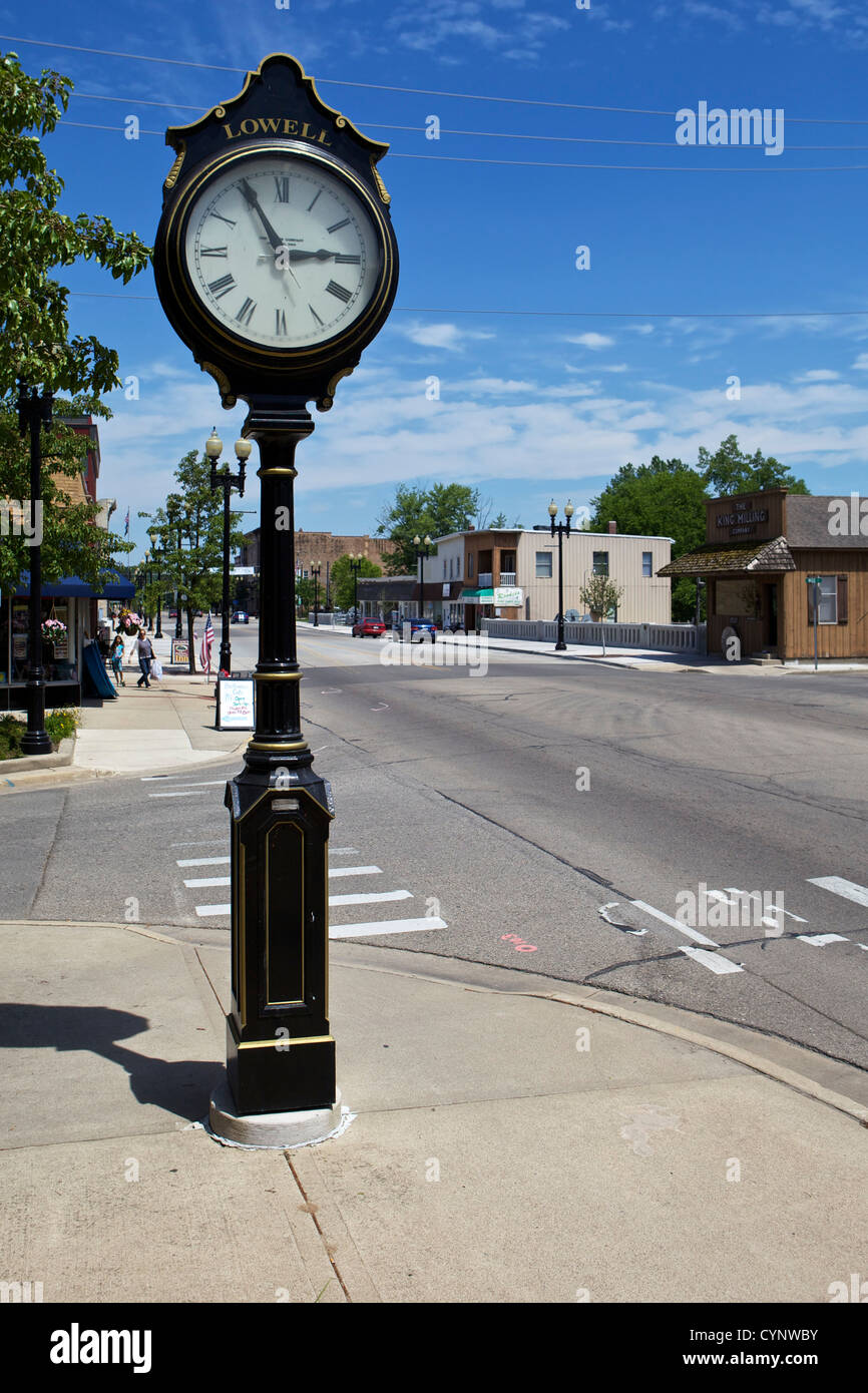Downtown Lowell, Michigan Stock Photo Alamy