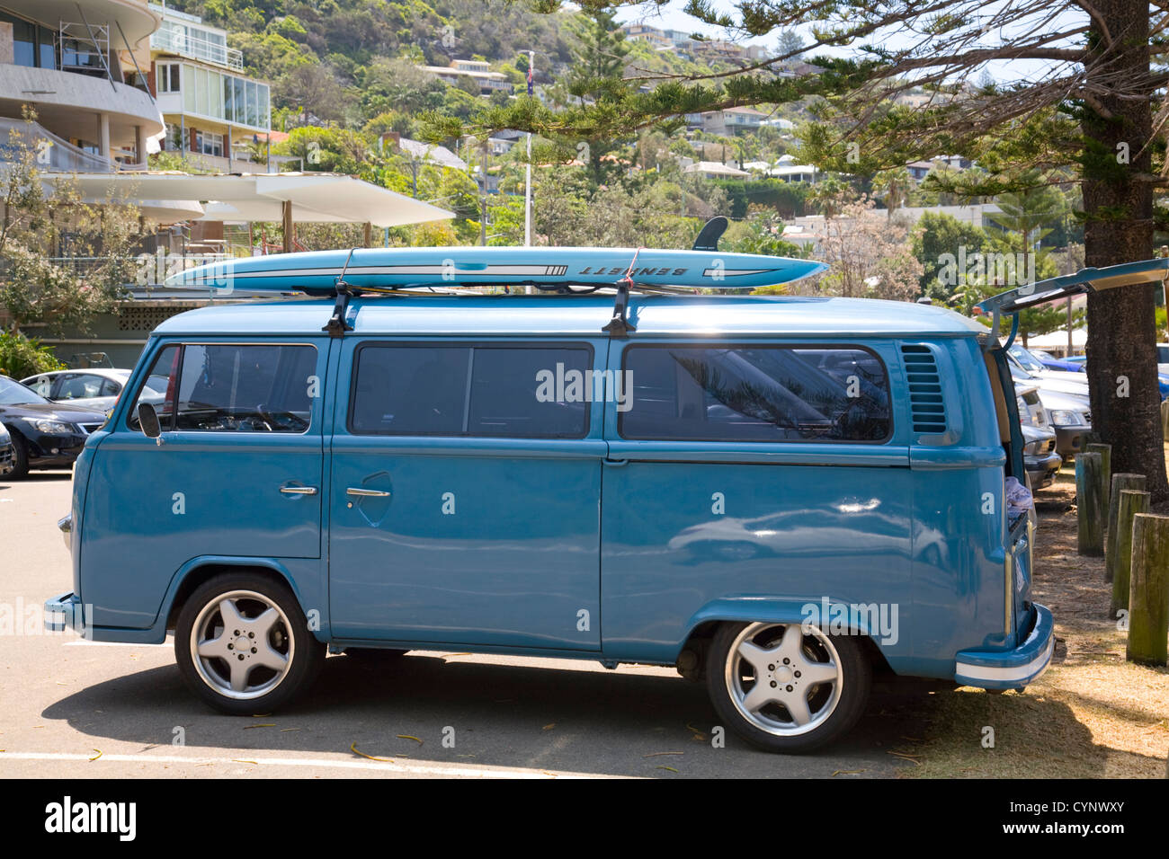 volkswagen combi kombi campervan, famous;y used by surfers and those  travelling around australia Stock Photo - Alamy