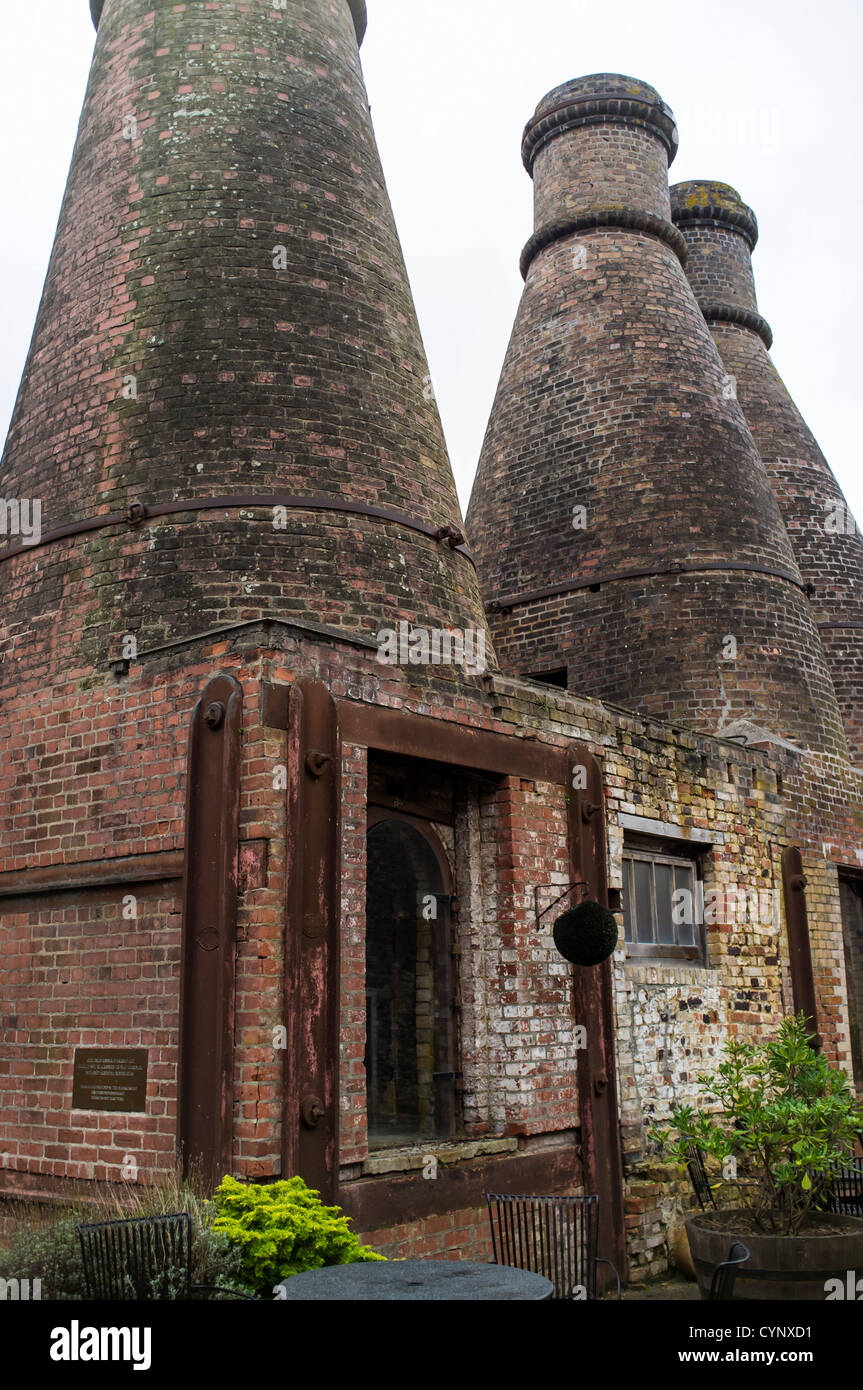 October 25th 2012. Bovey Tracey, Devon, England. Large pottery kilns no