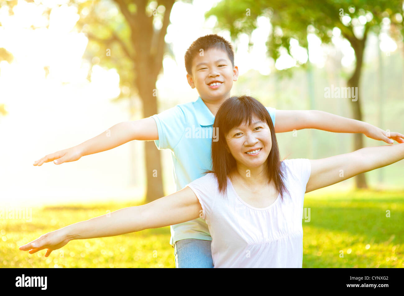Child playing in outdoor park hi-res stock photography and images - Alamy