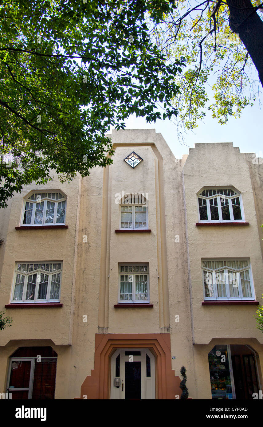 Art Deco Architecture in La Condesa Area of Mexico City DF Stock Photo