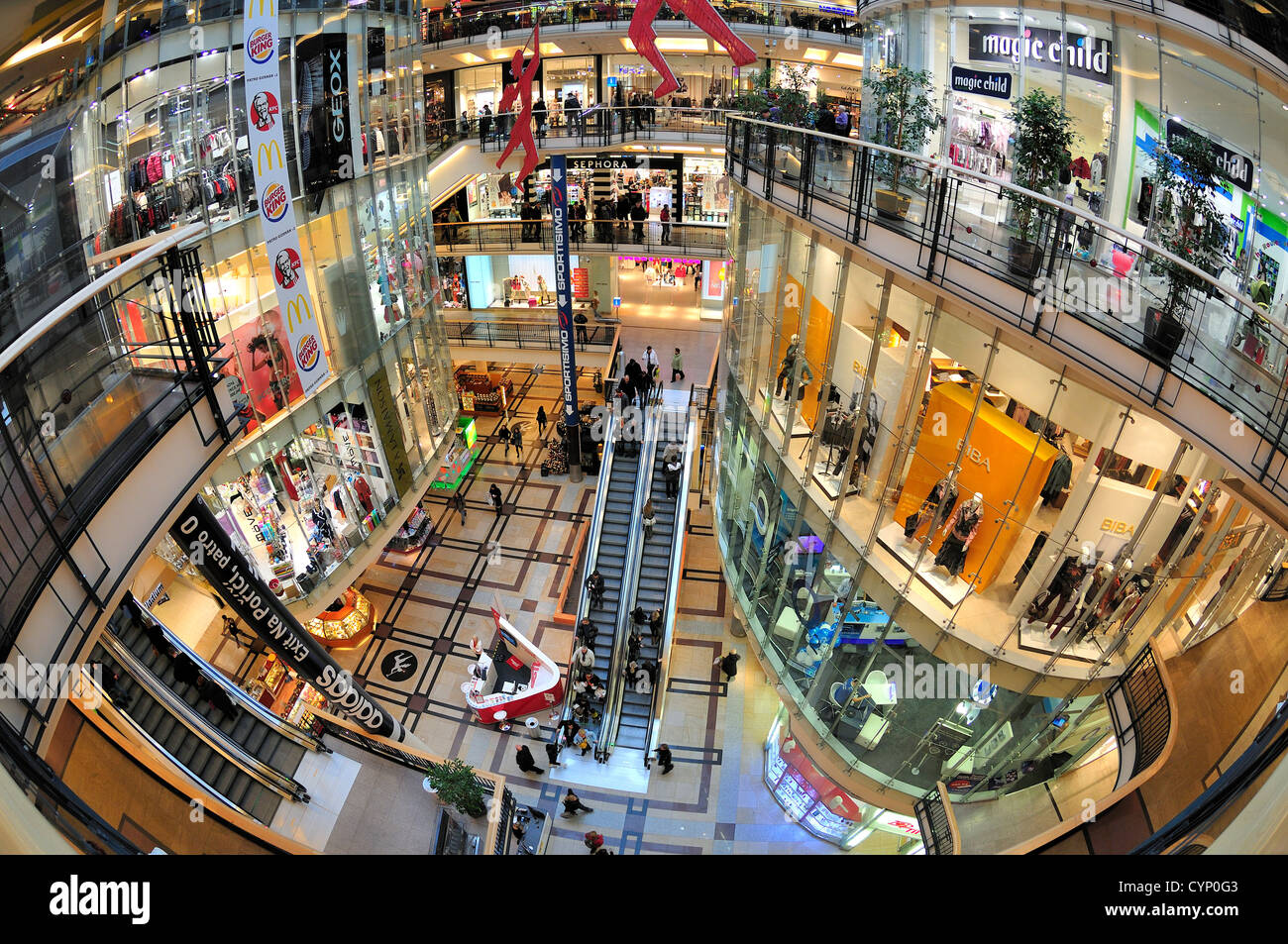 Prague, Czech Republic. Palladium shopping centre, Namesti Republiky Stock  Photo - Alamy