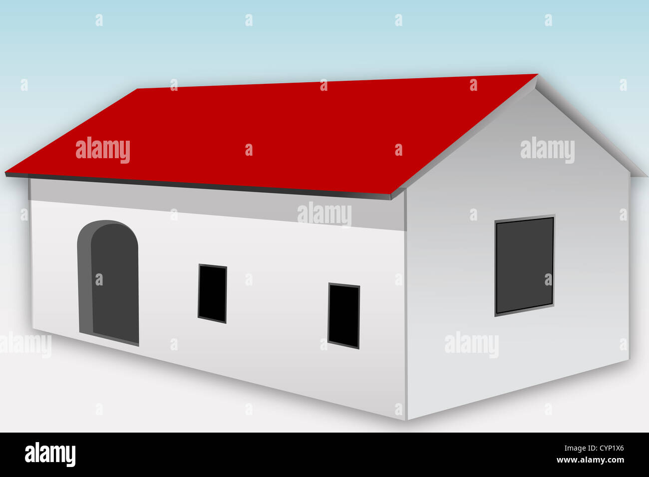 illustration of home icon on white background Stock Photo - Alamy