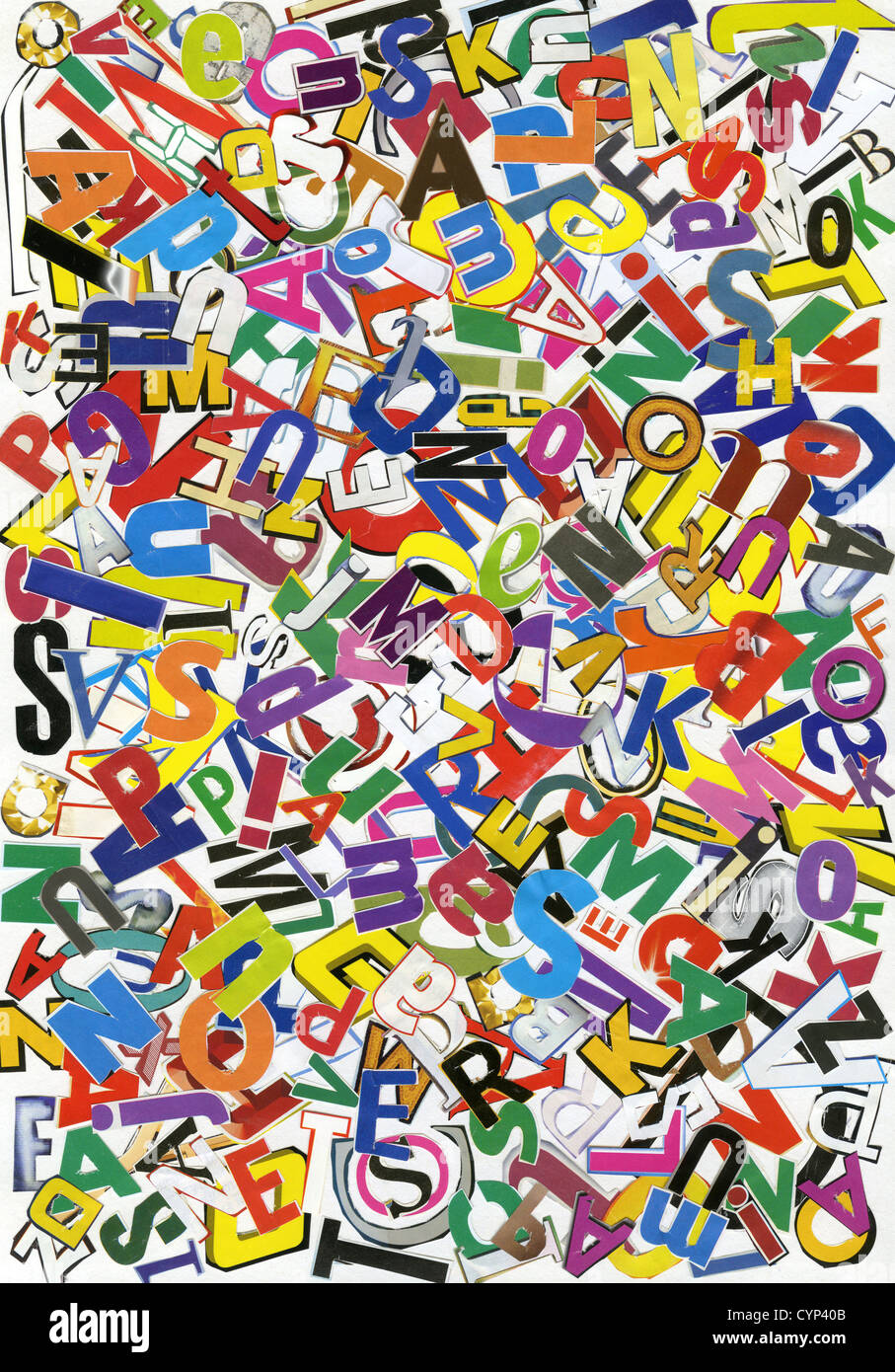 newspaper print cuttings alphabet high resolution stock photography and images alamy