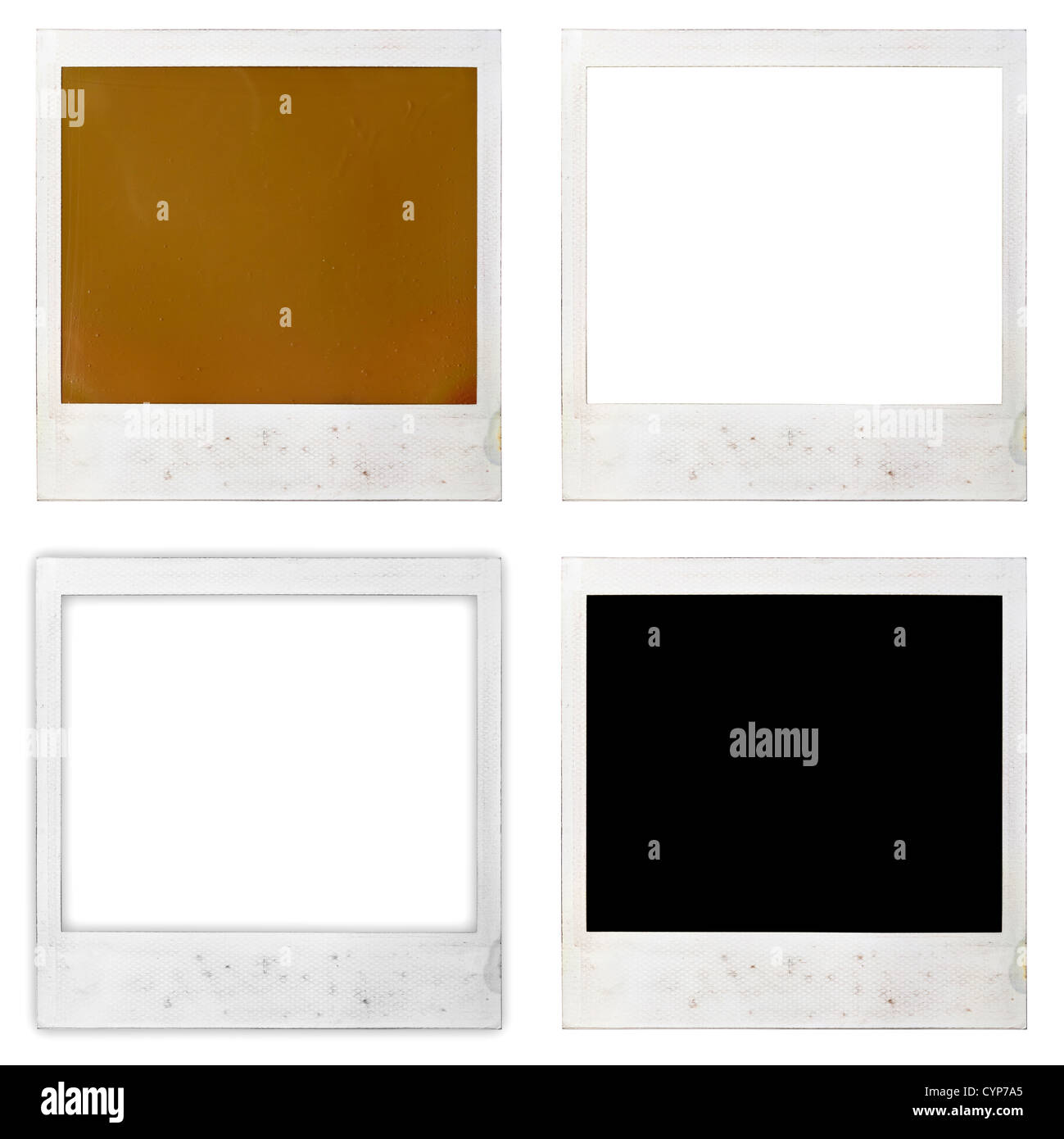 polaroid photo frames set Stock Photo