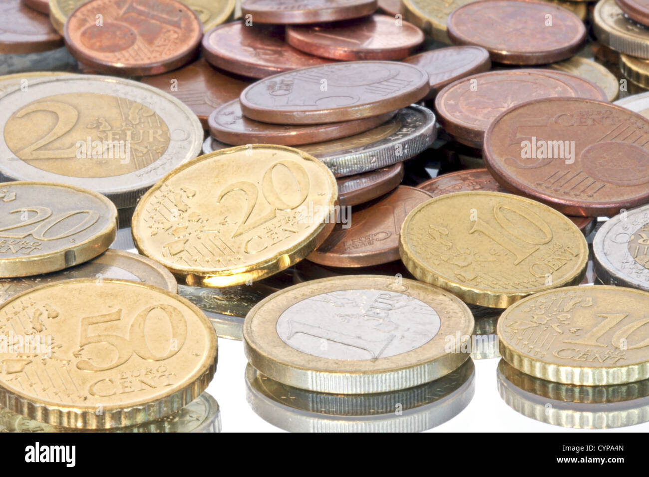 Euro coin 1 5 10 20 50 hi-res stock photography and images - Alamy