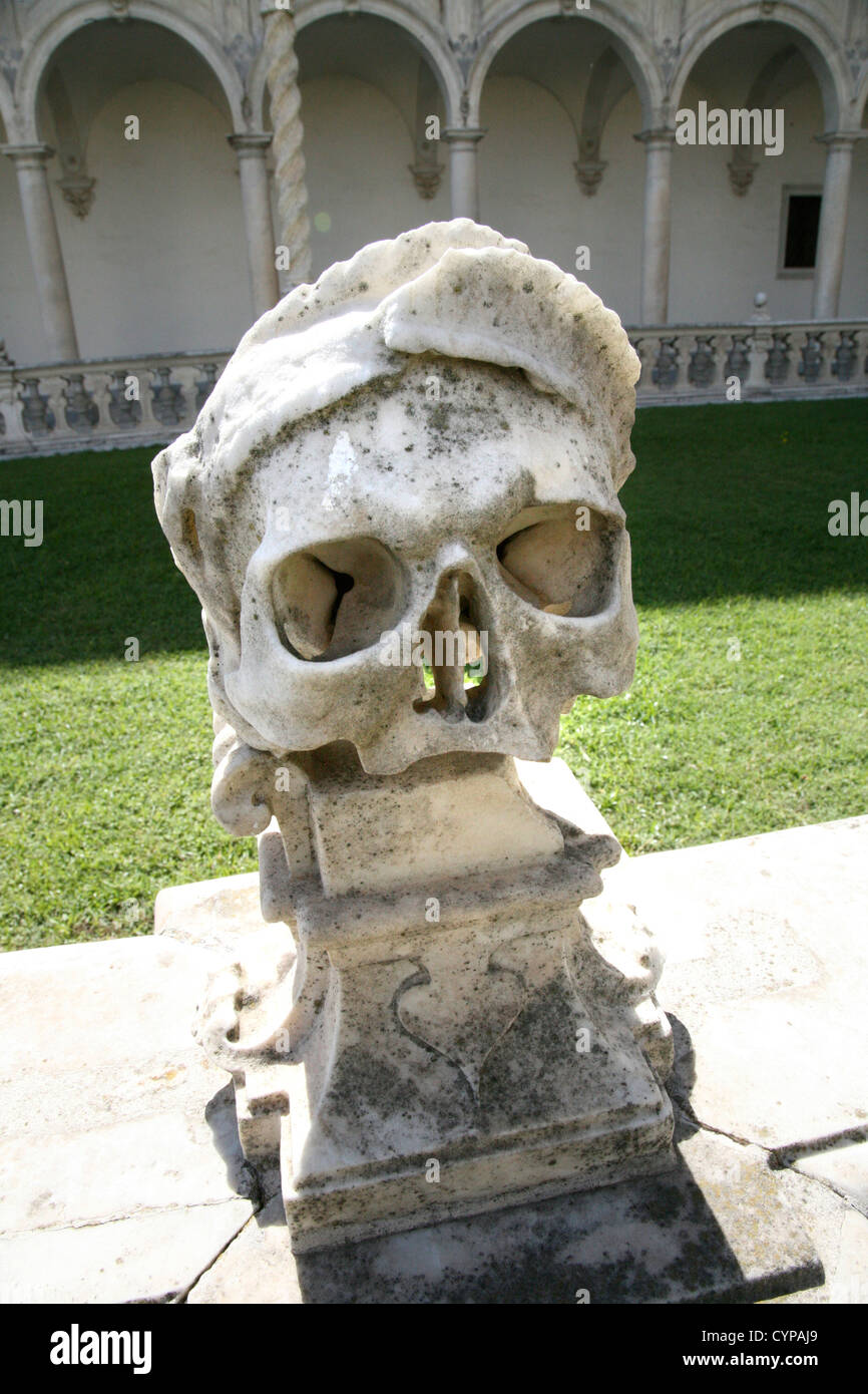 skull with tiara in naples Stock Photo