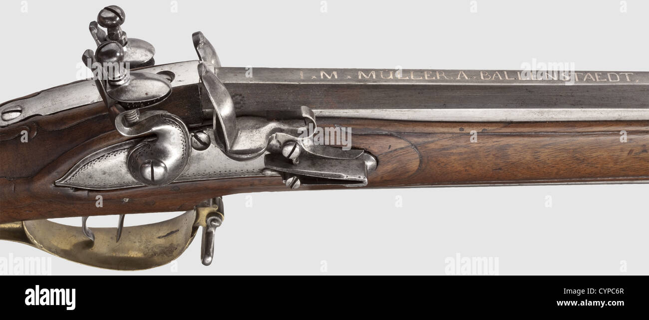 A flintlock combination rifle/shotgun ,I.M. Müller,Ballenstedt/Saxony ...