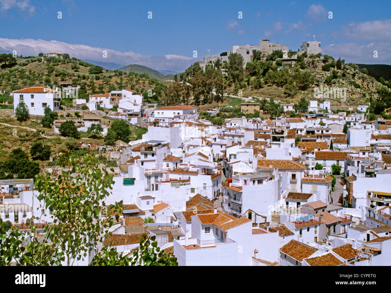 white village of Monda Malaga Andalusia Spain pueblo blanco de monda