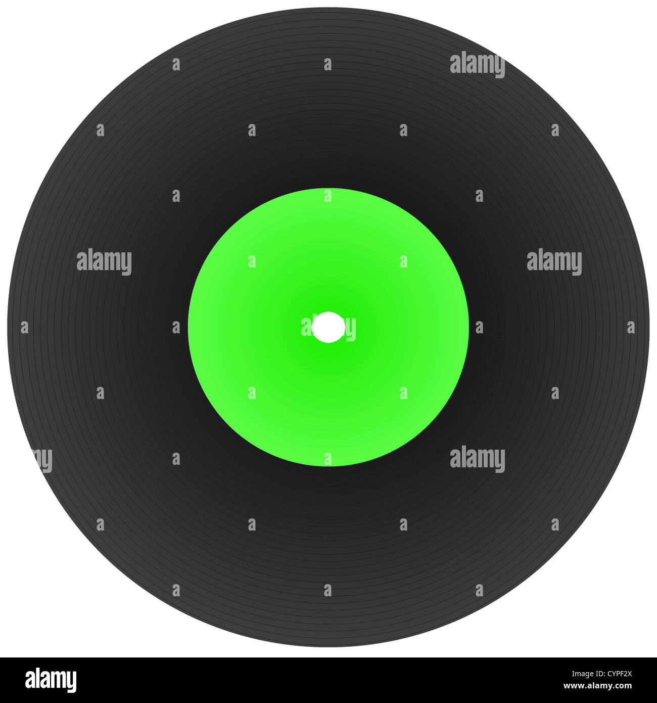 disk record for music with blank label isolated on white Stock Photo Alamy