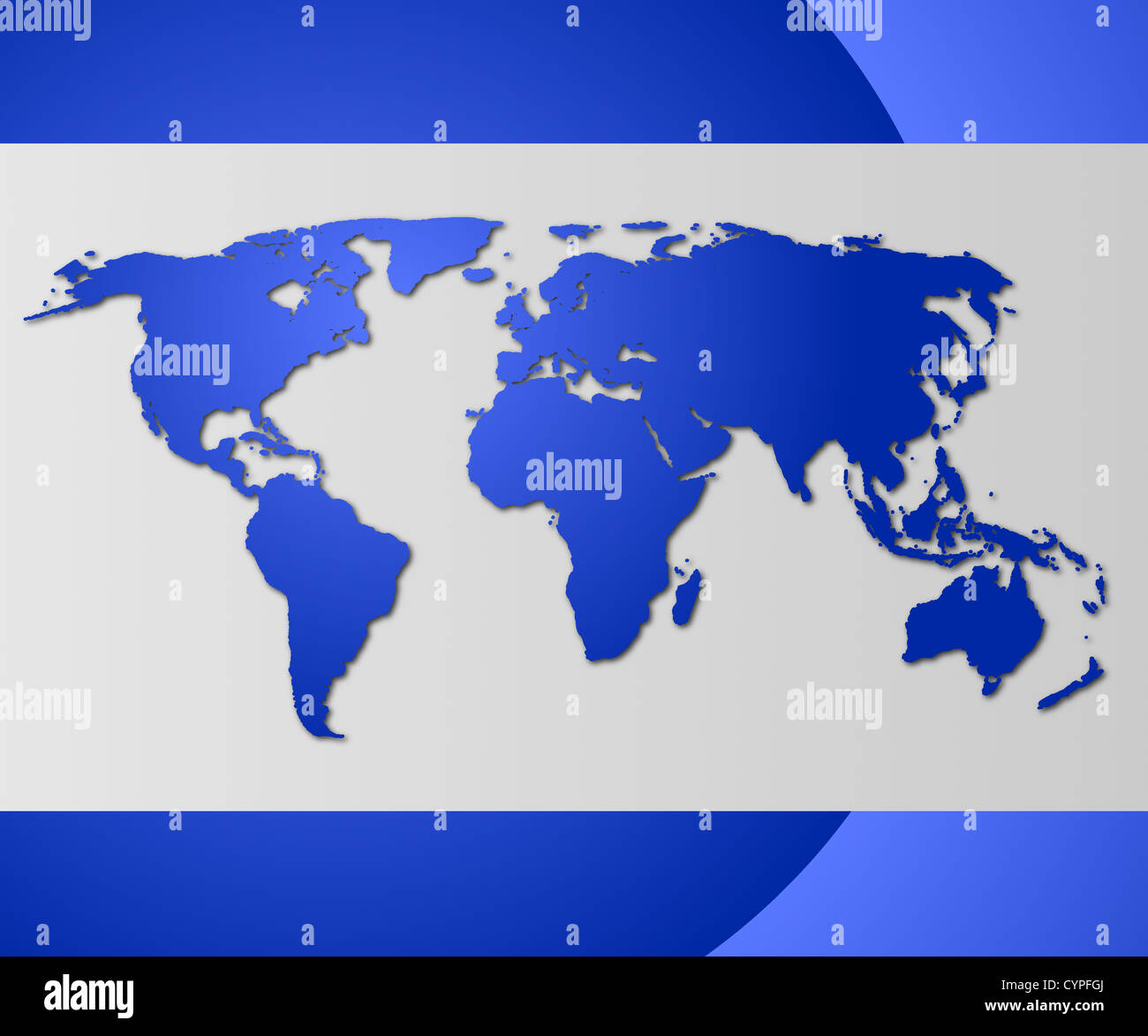 world map or globe with copyspace for text message Stock Photo - Alamy