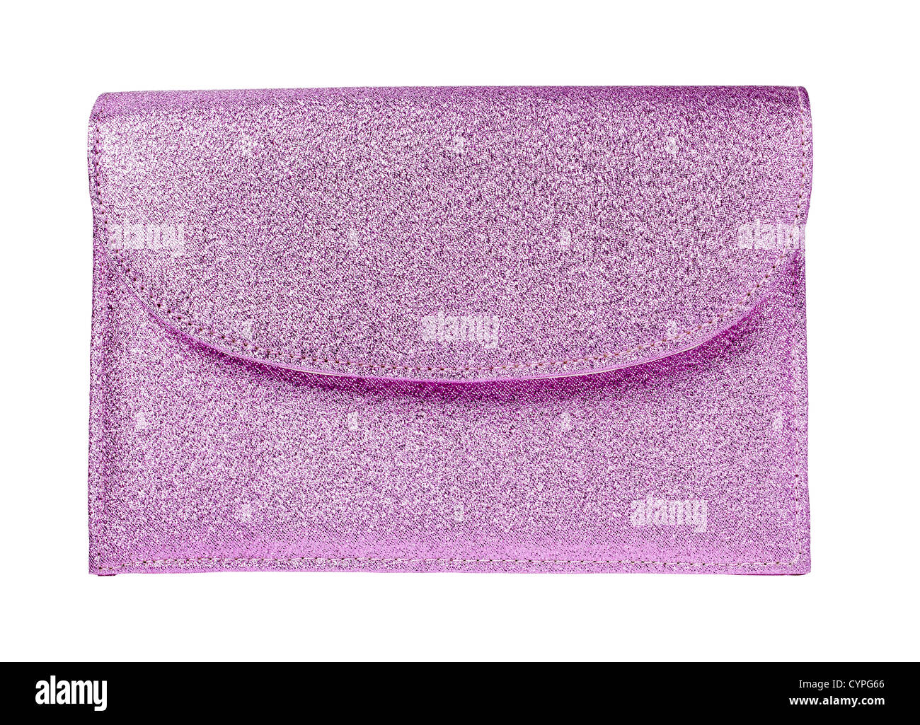 Pink glitter purse Stock Photo