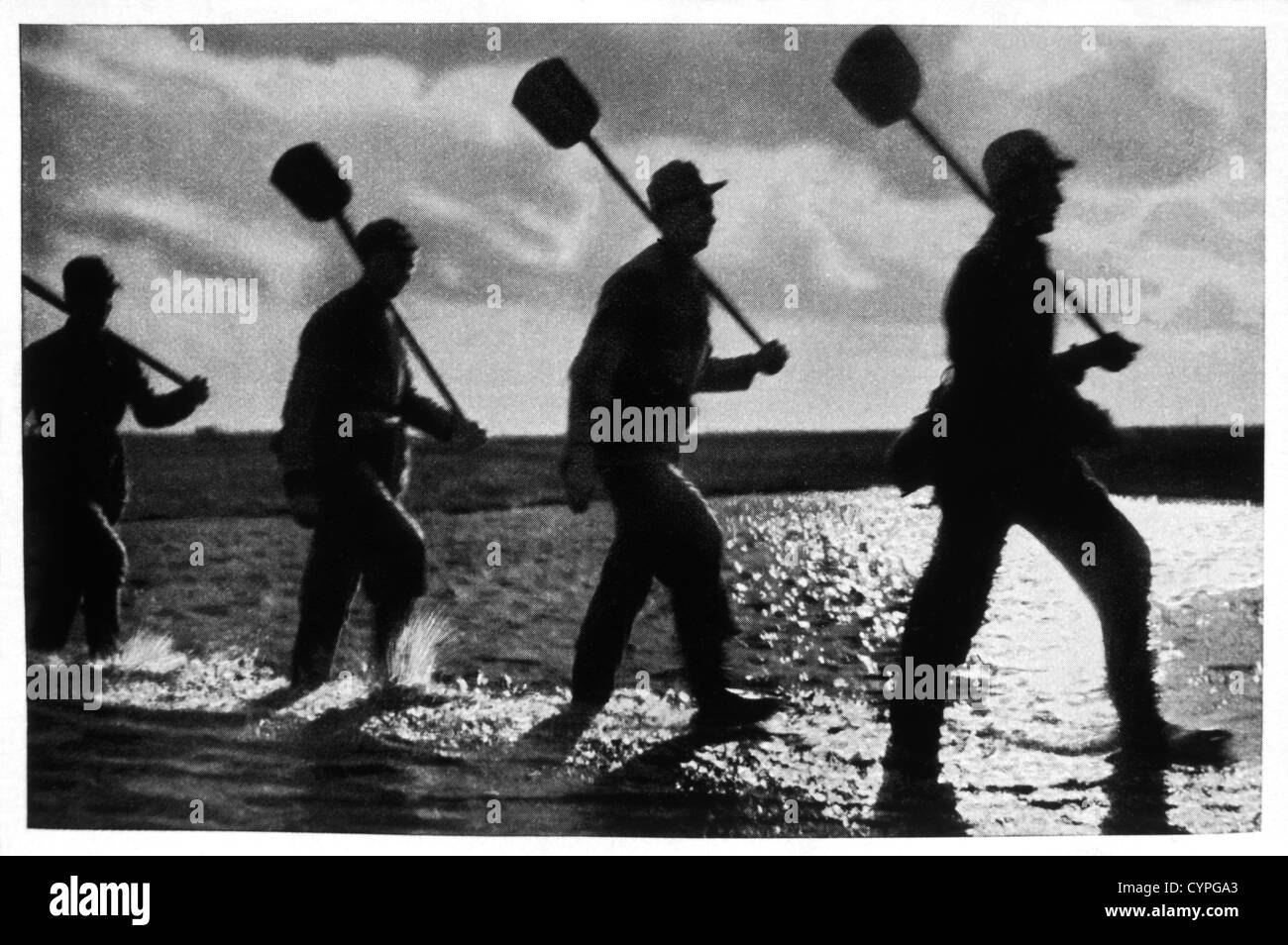 Labor Service Troops, Germany, Circa 1935 Stock Photo