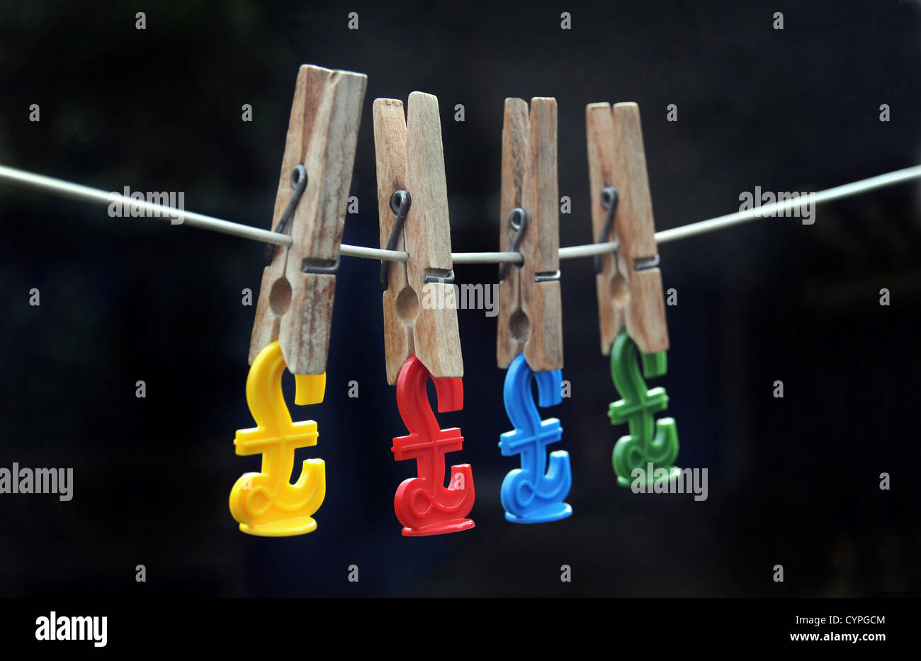 House and pound signs, piggy banks hires stock photography and images