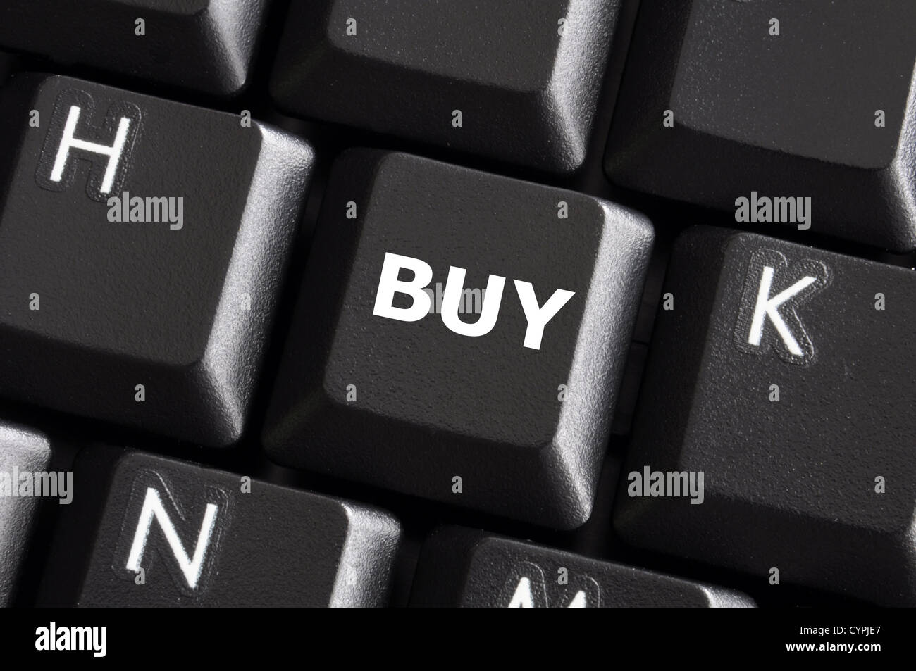 buy button on computer keyboard showing business concept Stock Photo