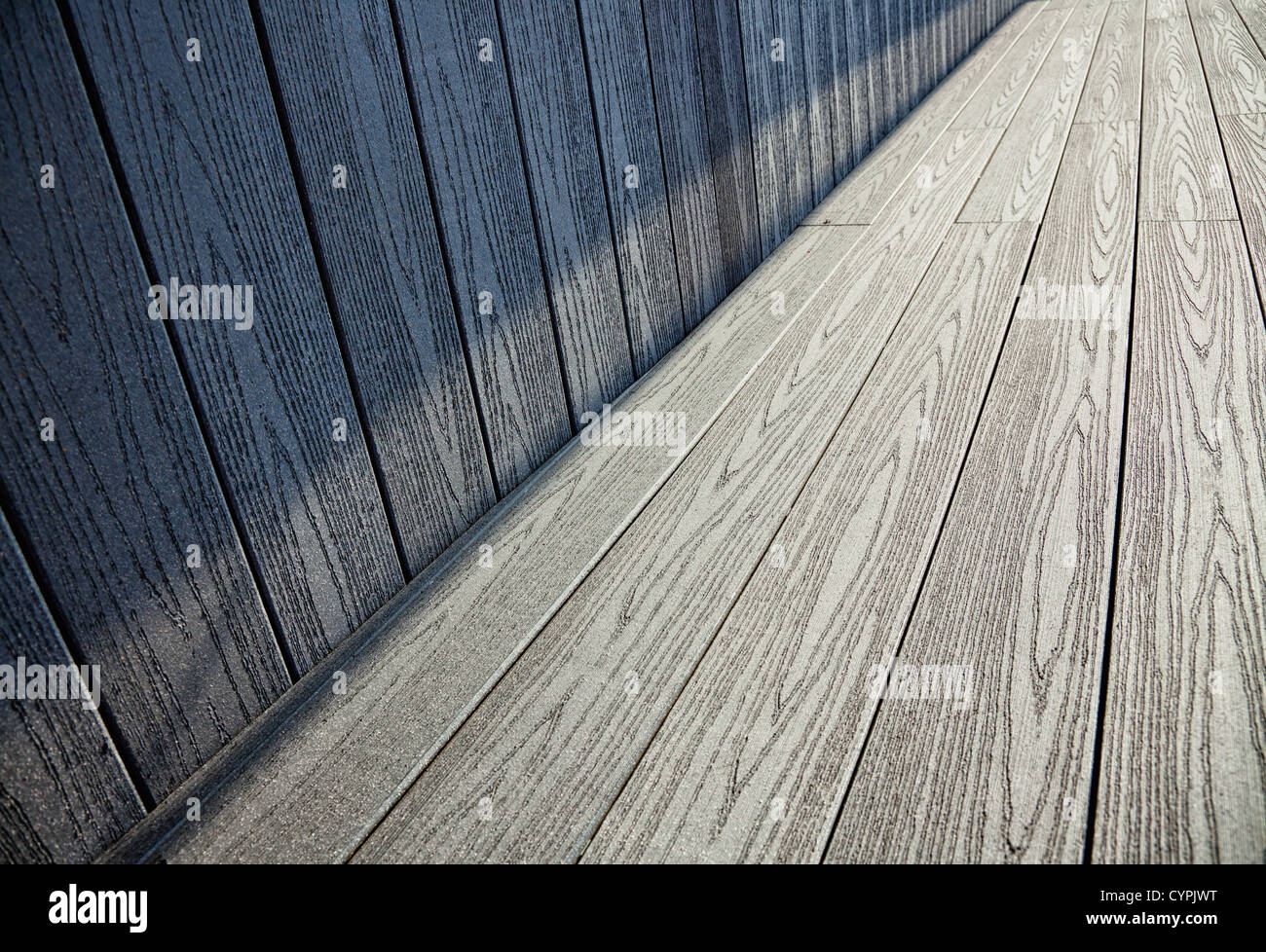 perspective wooden interior, is empty for your design Stock Photo