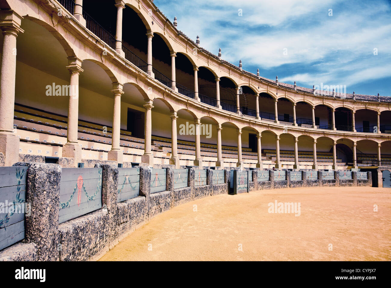 Bullfighting arena in Ronda, Spain Stock Photo