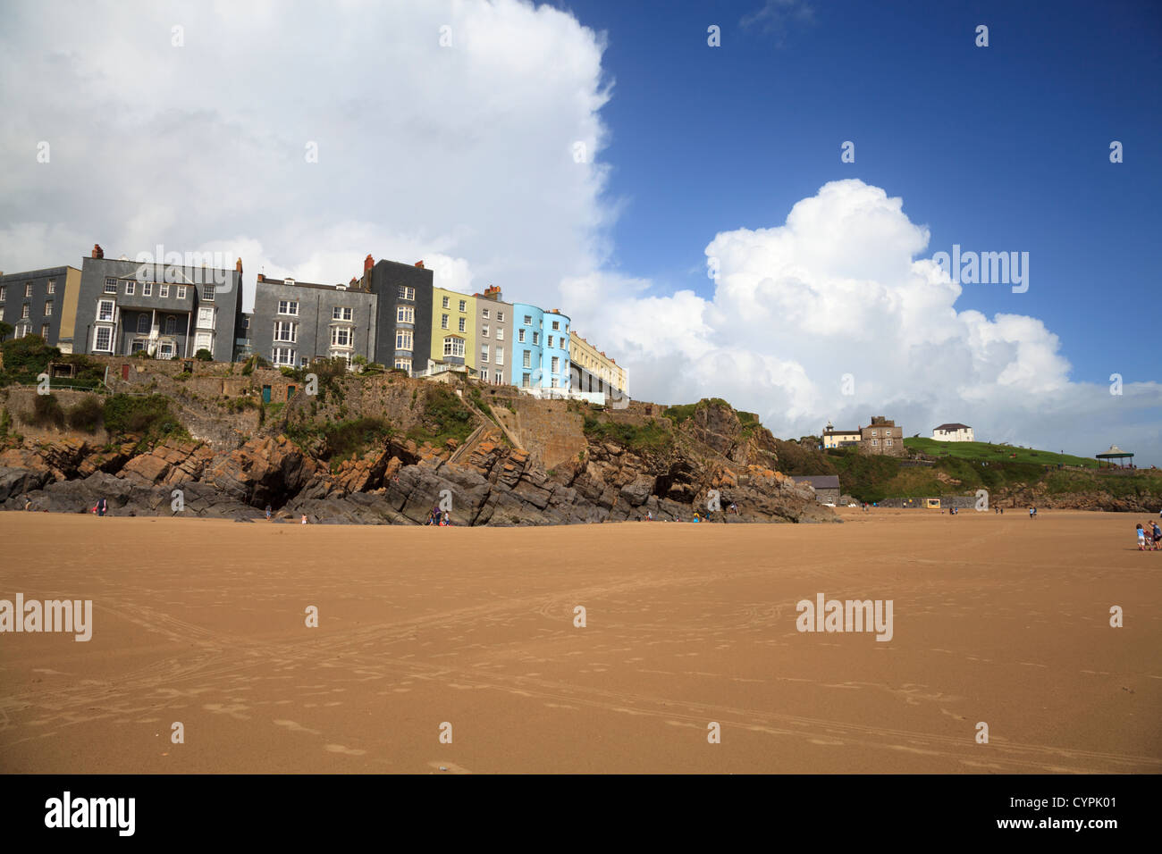 Tenby South Beach Stock Photo Alamy