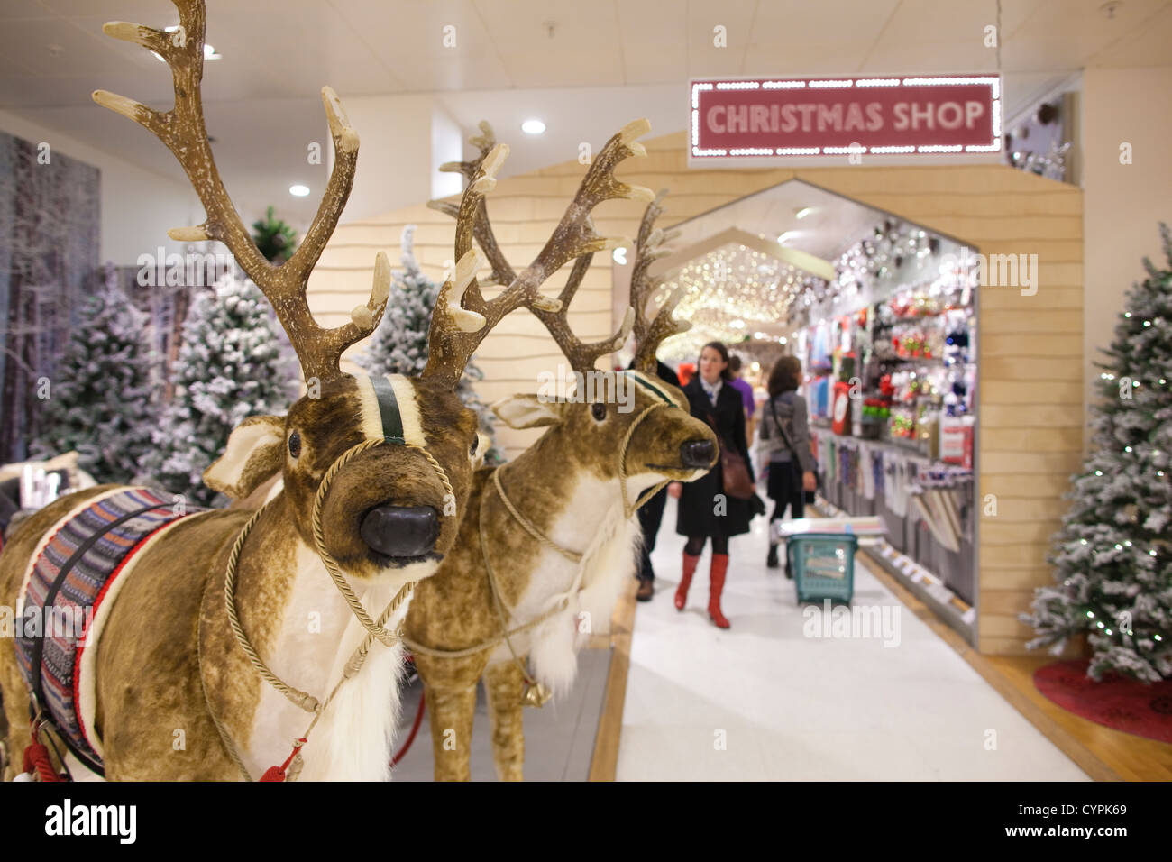 John Lewis department store Christmas Shop, on Oxford Street, West End