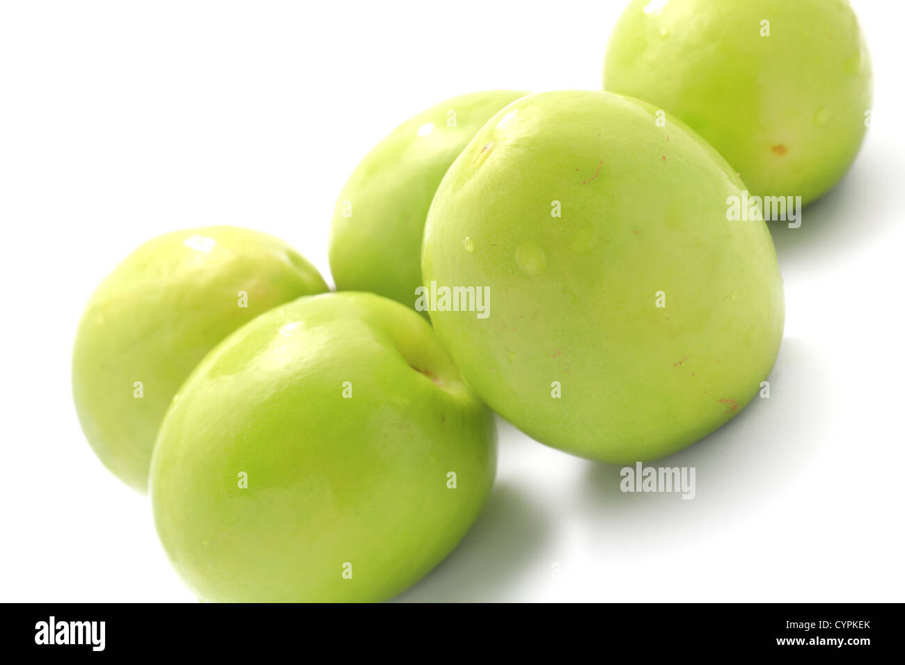 green plums Stock Photo