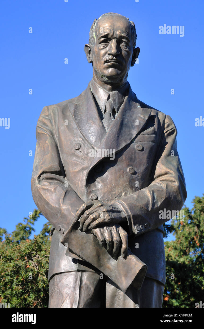 Prague, Czech Republic. Statue of Edvard Benes (second president of ...