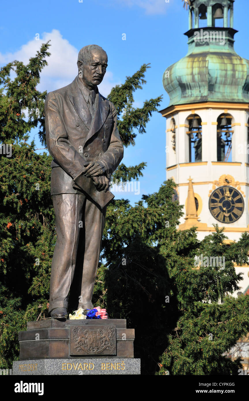 Prague, Czech Republic. Statue of Edvard Benes (second president of ...