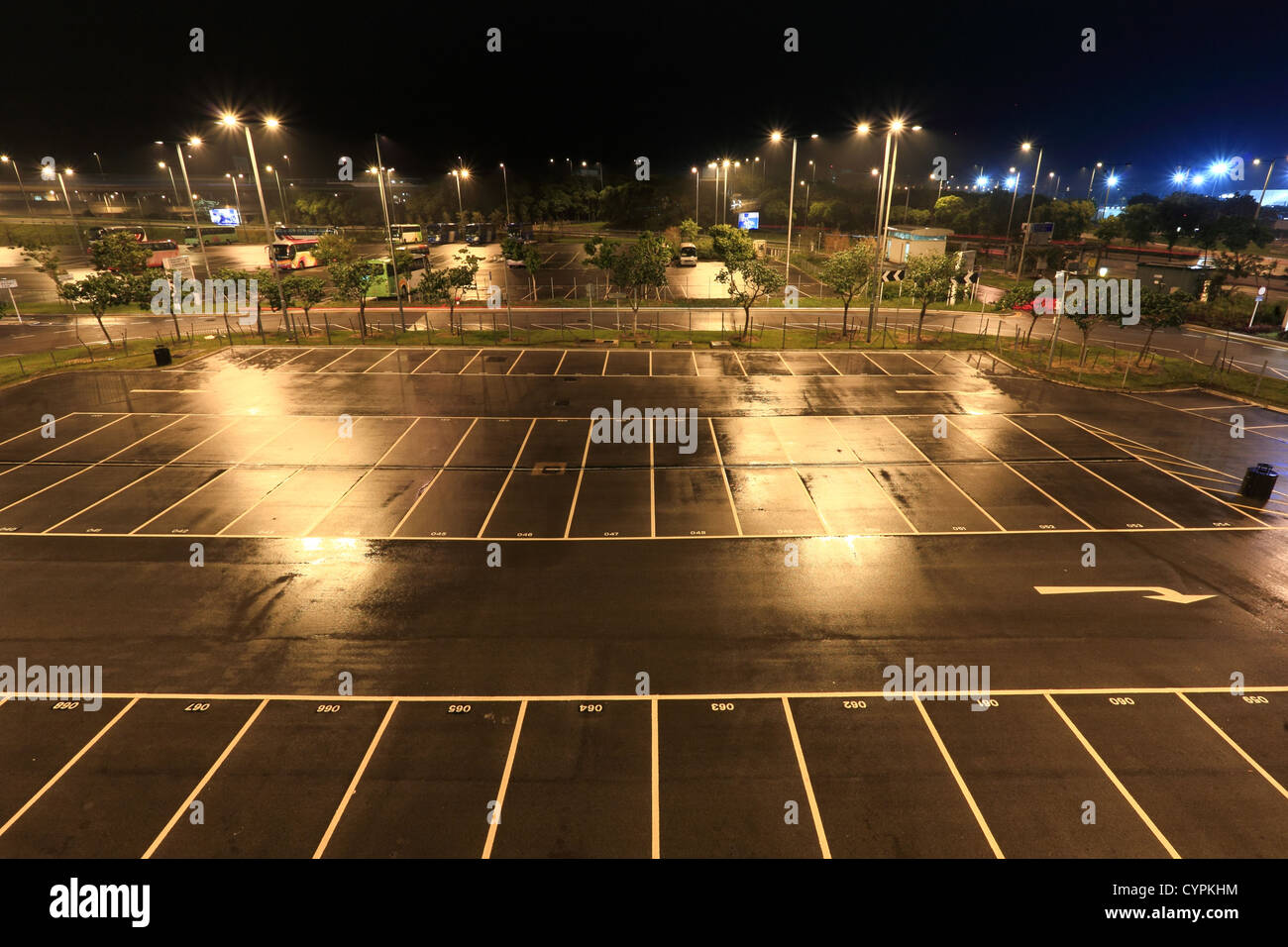 car park in raining day Stock Photo - Alamy